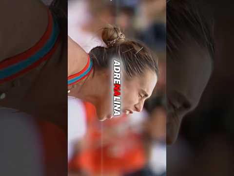 Aryna Sabalenka With ADRENALINA 🔥