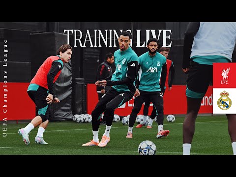 Live Training: Liverpool vs Real Madrid | UEFA Champions League