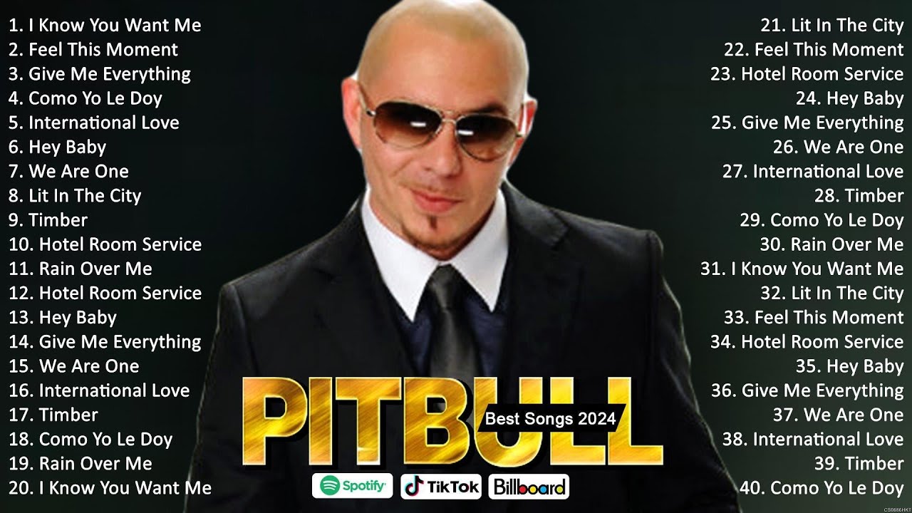 Pitbull Songs Playlist 2024 🎵 Best Hits Collection