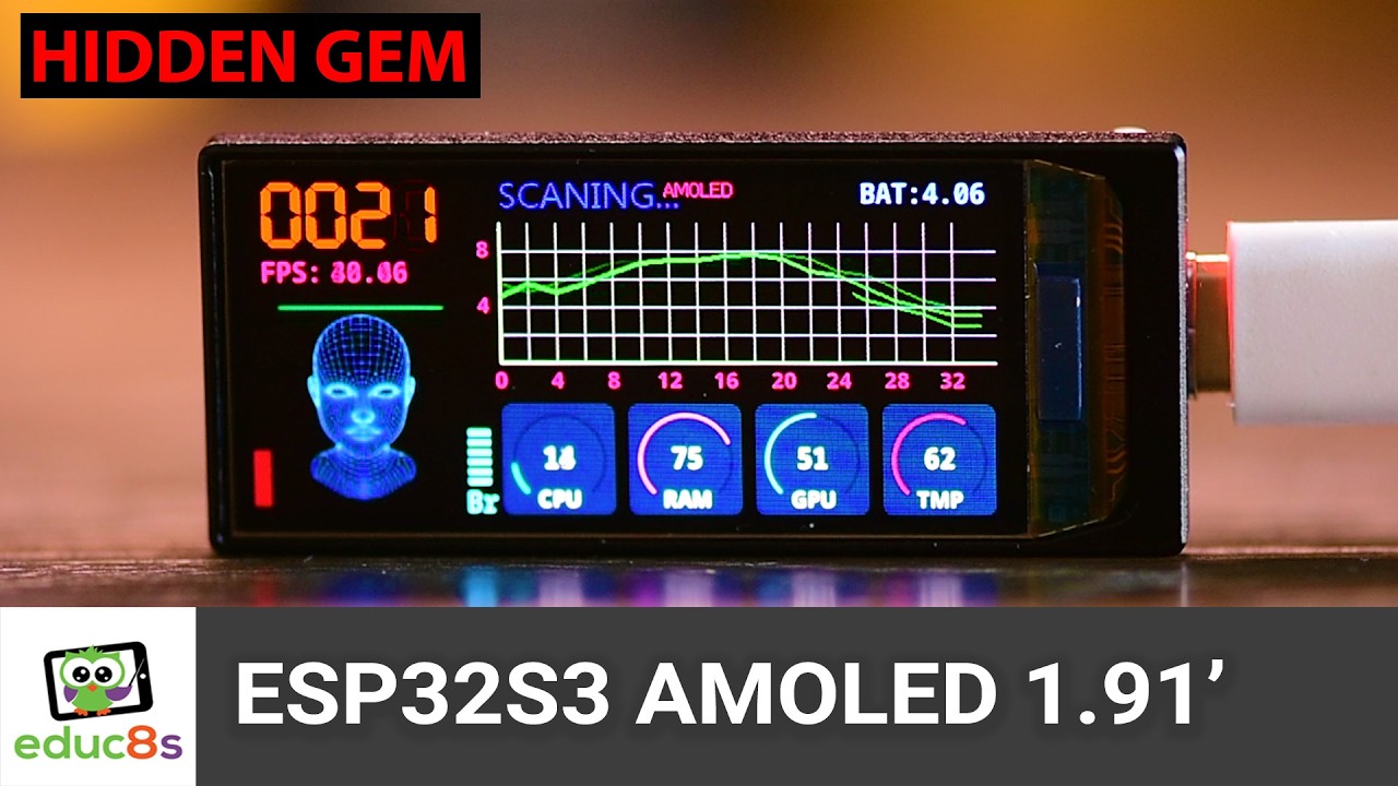 ESP32-S3 AMOLED: Vibrant Color Display 🌈