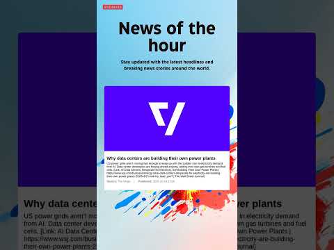 Breaking News: Why data centers are building their own power plants #WallStreet