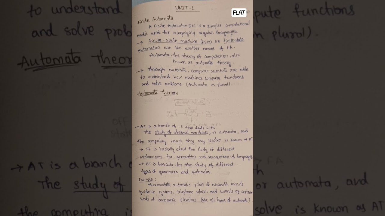 R23 FLAT | Unit 1: Mastering Formal Languages & Automata Theory 📚
