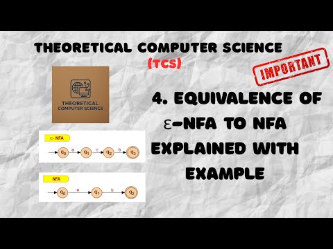 4. Equivalence of ε-NFA to NFA Explained with Example | Convert ε-NFA to NFA in Simple Steps | ToC