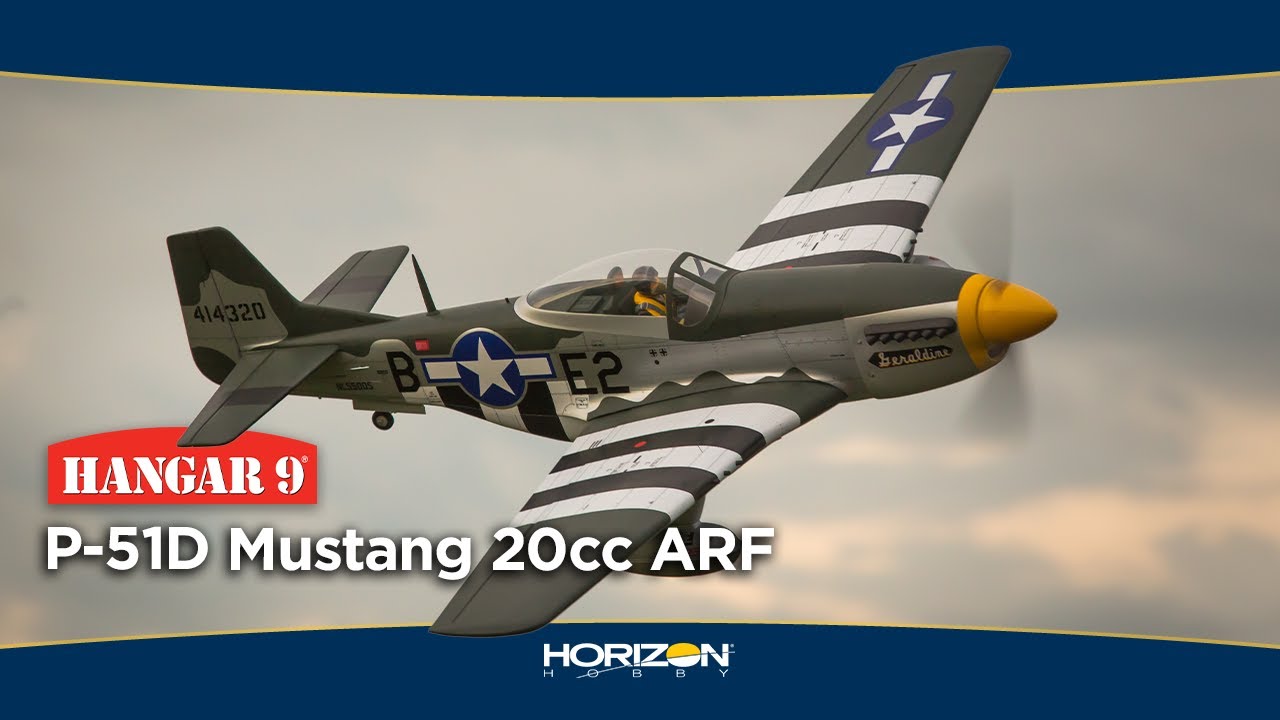 Hangar 9 P-51D Mustang 20cc ARF RC Airplane ✈️ - Ready to Fly!