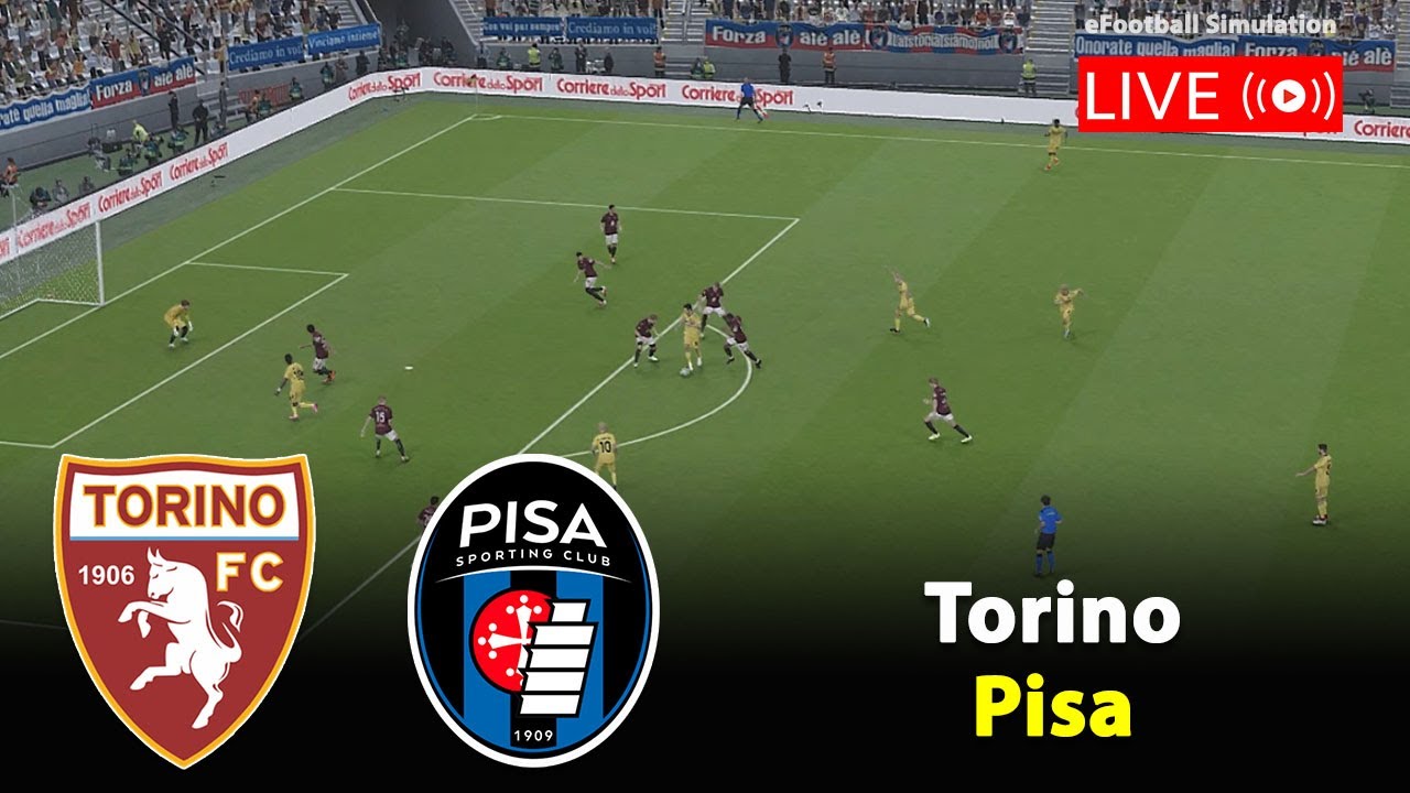 🚨 Live Torino vs Pisa | Serie A 2025/26 Full Match Simulation on eFootball PES 21