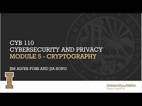 CYB 110 Fall 2021 Module 05 Cryptography Part 1