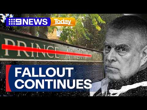 Latest in the fallout latest around Prince Andrew | 9 News Australia