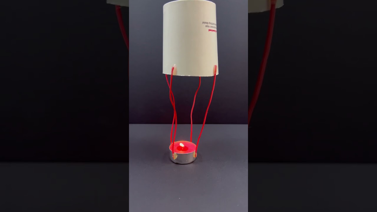 Flying paper cup | paper cup flying using candle paper cup craft #shorts