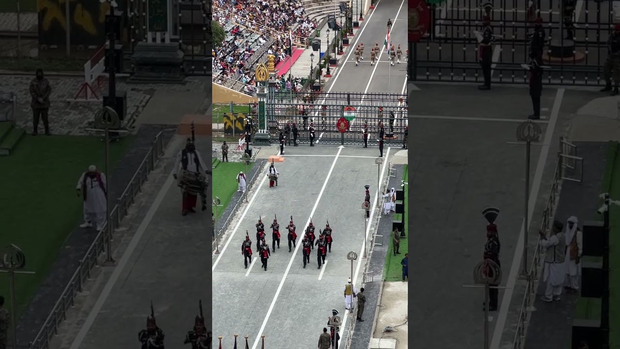 India-Pakistan Wagah Border Parade 🇮🇳🇵🇰
