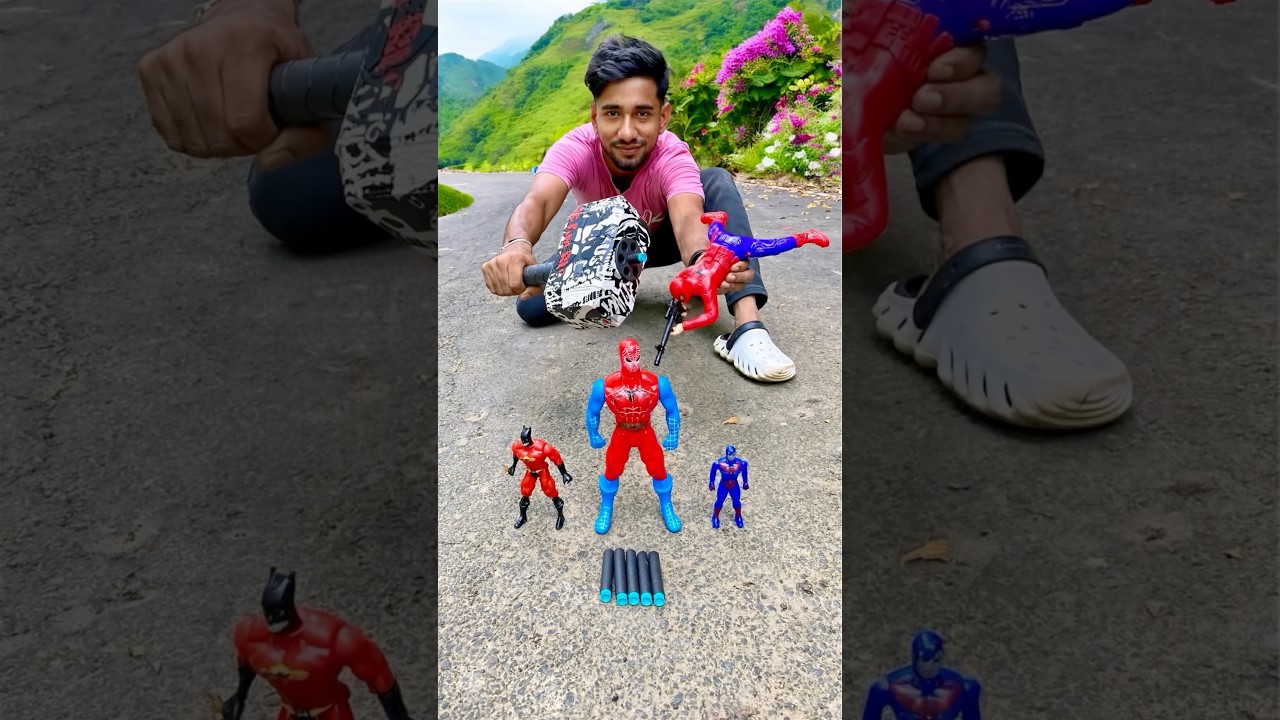 Spider Man Toy and Hammer Gun Toy Unboxing 🔥