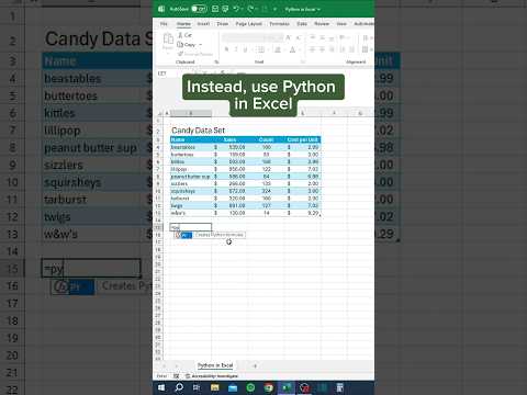 Python in Excel‼️ #excel #python