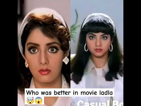 Who was better in movie laadla #bollywood #film #movie #laadla #shridevi #divyabharti #celebritylife