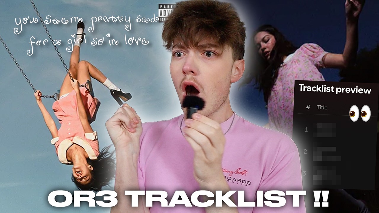 OLIVIA RODRIGO "you seem pretty sad for a girl so in love" TRACKLIST REACTION
