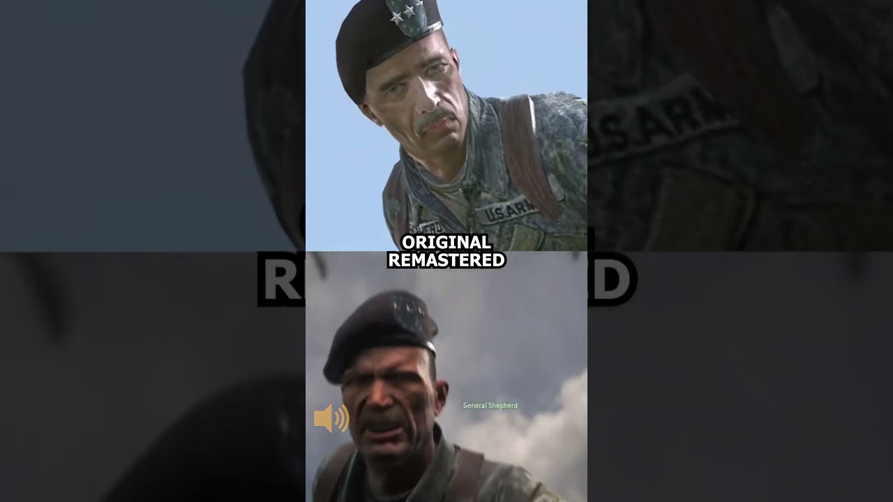 Private Allen in MW2 Original vs Remastered 🎮