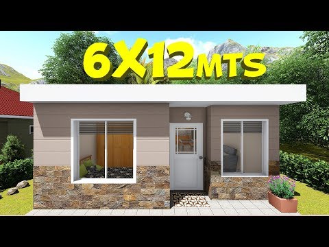 Plano de casa de 6x12m