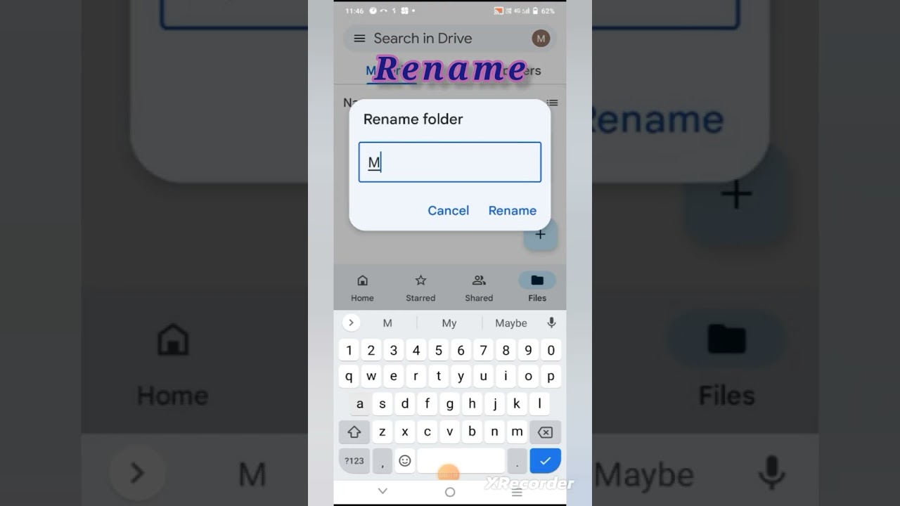 Renaming a Google Drive Folder