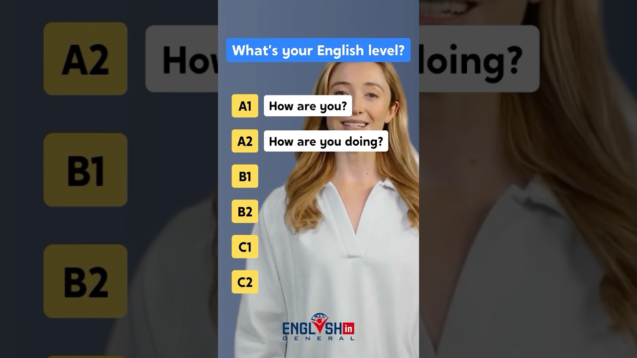 How Are You? English Levels A1 to C2