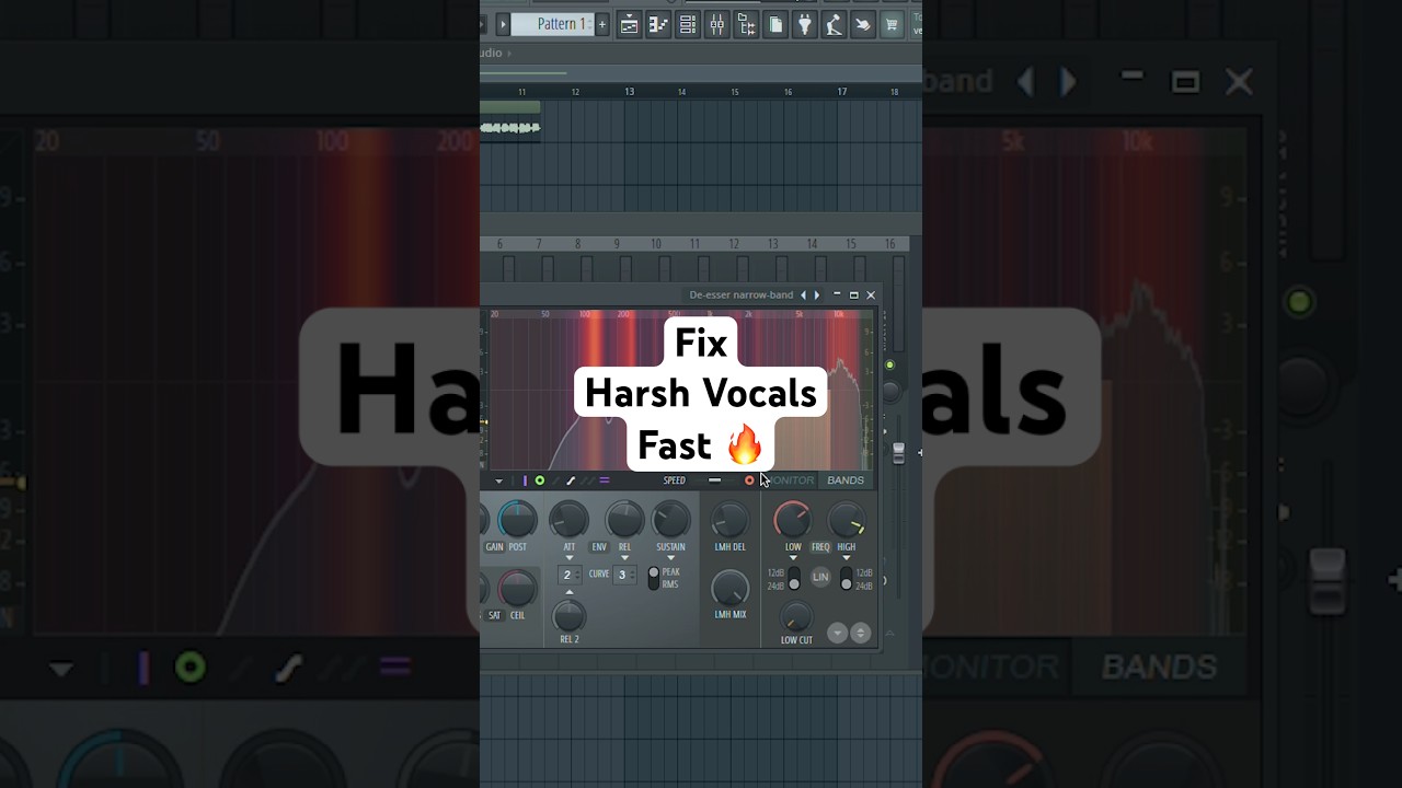 Fix Harsh Vocals Fast with De-Esser in FL Studio 🎶