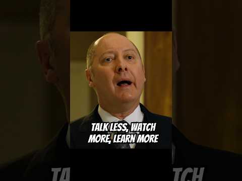 Talk less, watch more, learn more #foryou #shorts #drama #series #blacklist