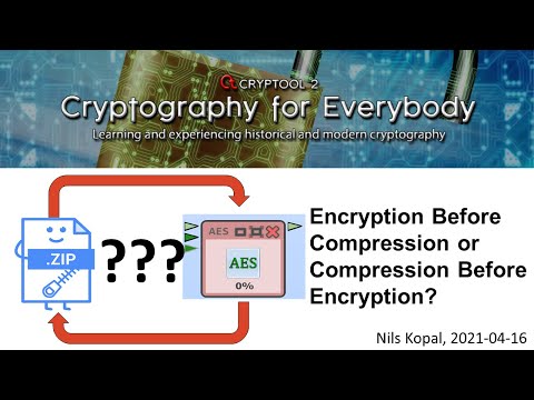 Encryption Before Compression or Compression Before Encryption?