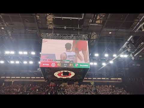 Kosmosas Vilniuje Rytas-Zalgiris paskutines 30sec #rytas #lkl #btribuna #basketball