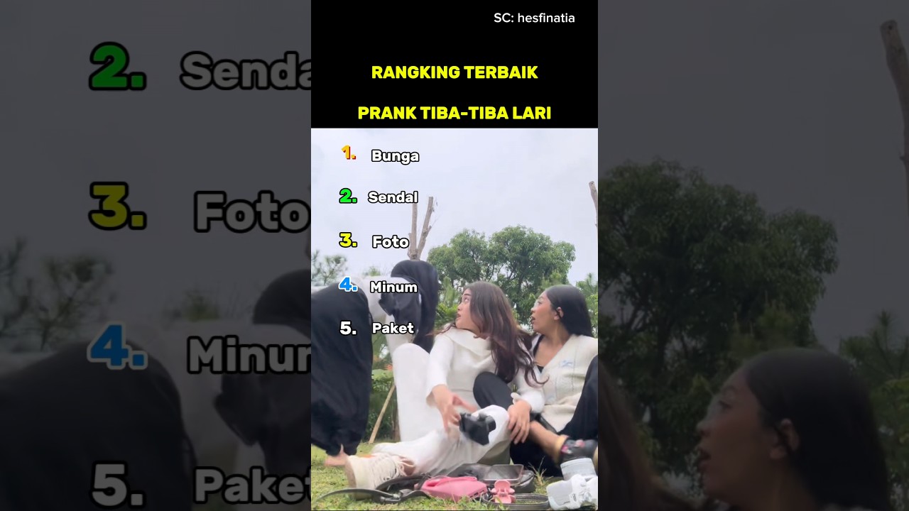 Prank Tiba-tiba Lari: Ranking Kocak π