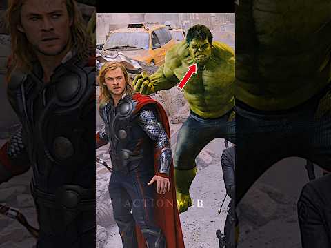 Thor 😎 Avengers Base Attack Hammer lift Mark Hulk rocket hidden things #shorts #actionweb
