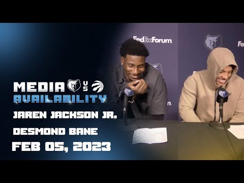 Grizzlies vs. Raptors : Jaren Jackson Jr. & Desmond Bane press conference 02.05.23