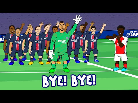 PSG knock-out ARSENAL! (Champions League Semi-Final Highlights 2-1)