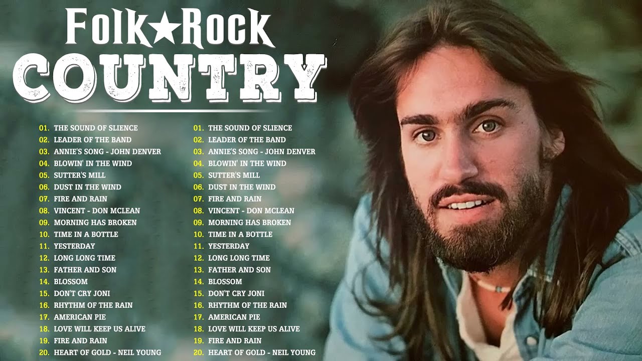 Folk Rock & Country Classics with Lyrics ๐ถ