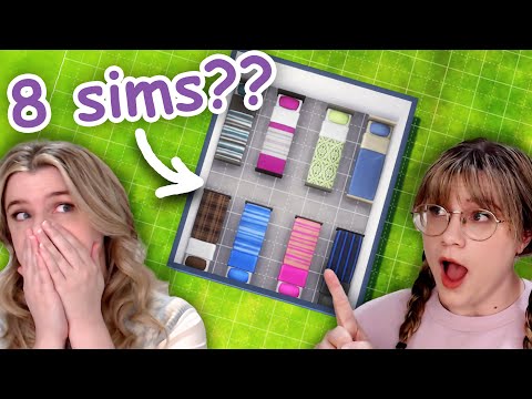 can we build a MICRO home for 8 SIMS in the sims 4??