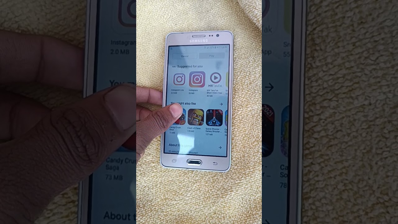 Samsung Galaxy On5 1GB RAM: Free Fire Downloaded Successfully 🎮