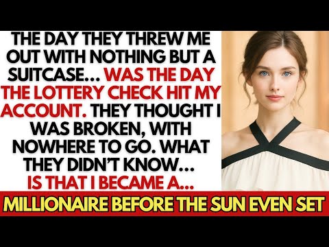 The Day My Parents Kicked Me Out With A Suitcase… Was The Day The Lottery Hit. By Dawn, I Was Rich.