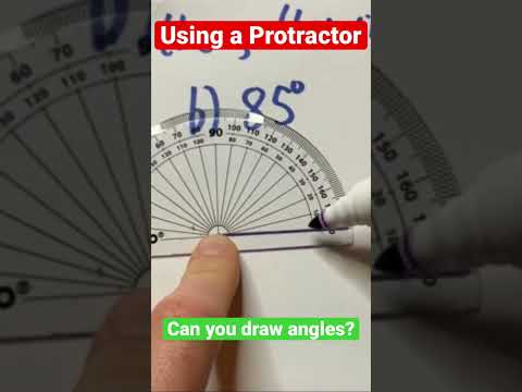 Protractors! What you NEED TO KNOW to draw Angles! #shorts #shorts #angles #mathsscam