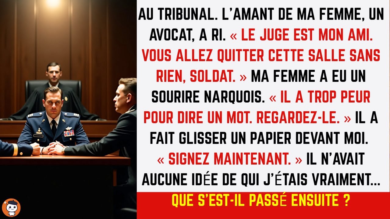 Humilié au tribunal par l’amant avocat de ma femme 😡