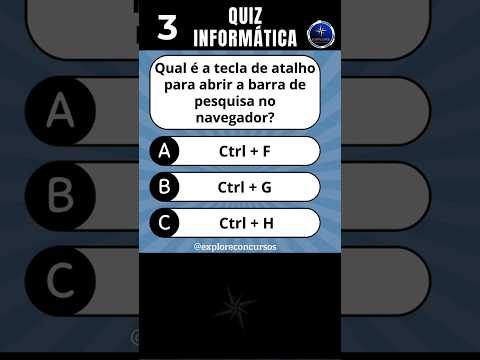 đŸ QUIZ DE INFORMĂTICA COM PERGUNTAS E RESPOSTAS. #quiz #quiztime #concursospĂșblicos #informatica