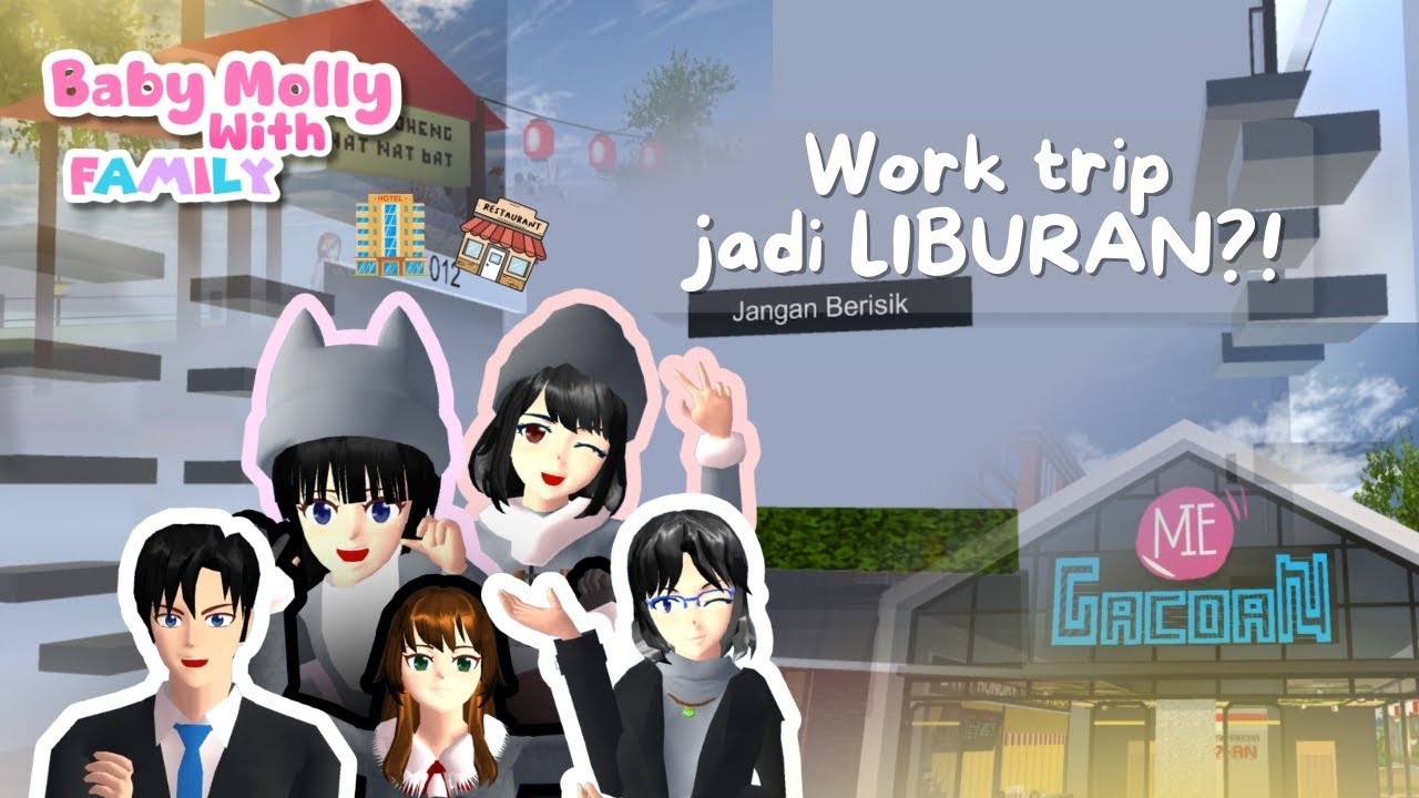 Baby Molly & Family Turn a Work Trip into a Fun Vacation! 🌸 | Sakura School Simulator Drama