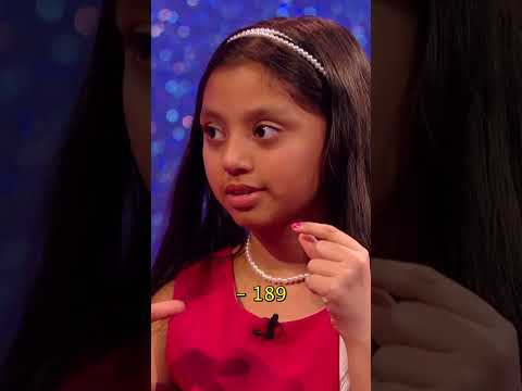 Can she solve this math problem? 🫣 #talentshow #maths #littlebigshots