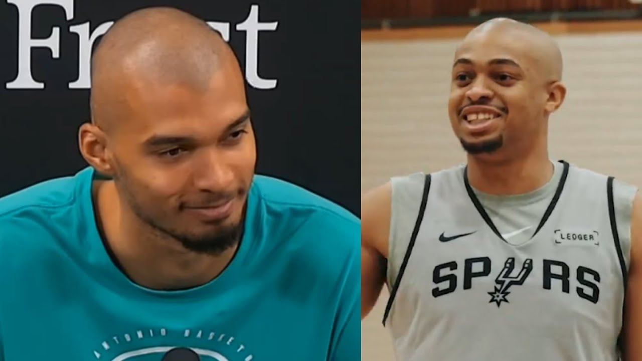 Wembanyama & Johnson Talk Baldness After Spurs Loss 🏀