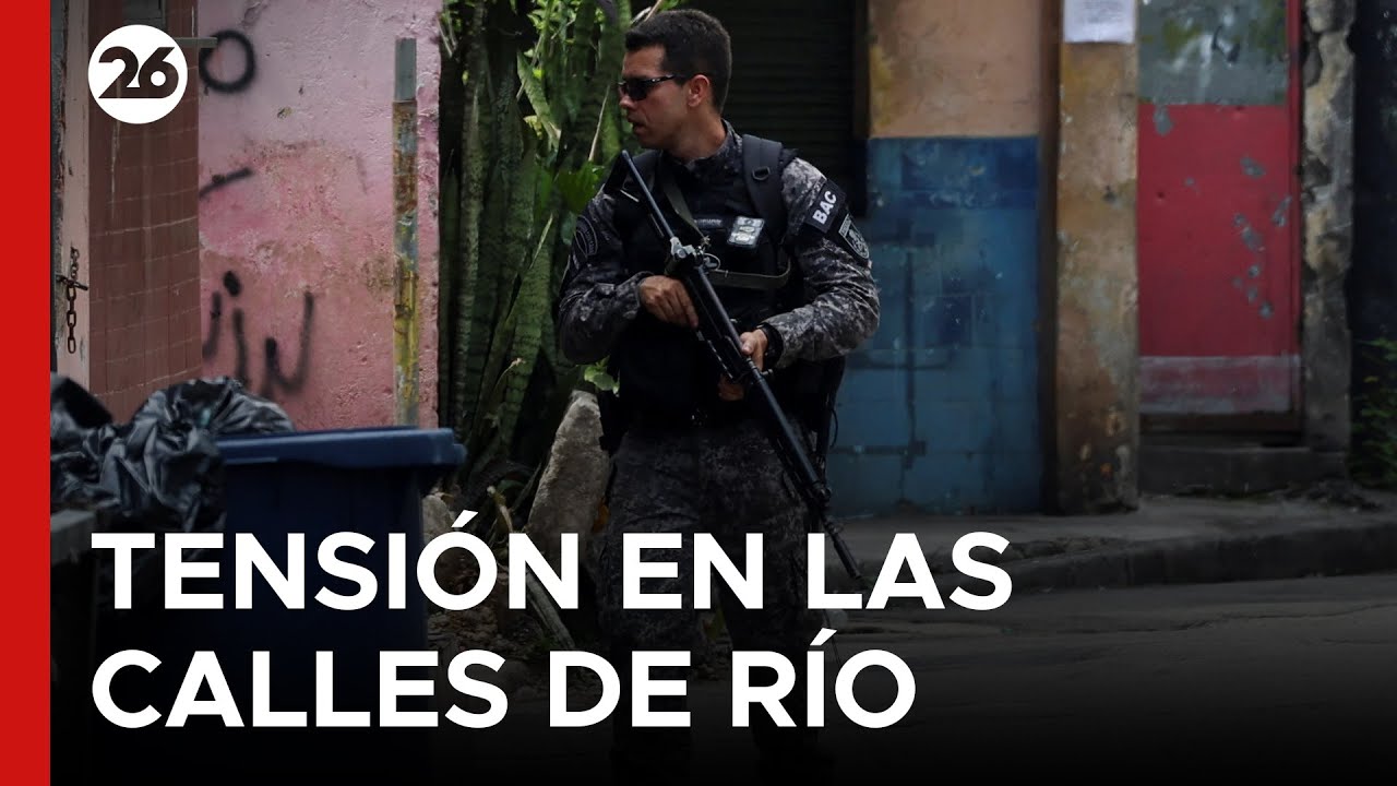 Canal 26 Desde Brasil: El Pánico en las Calles de Río de Janeiro por la Guerra entre Policía y Comando Vermelho
