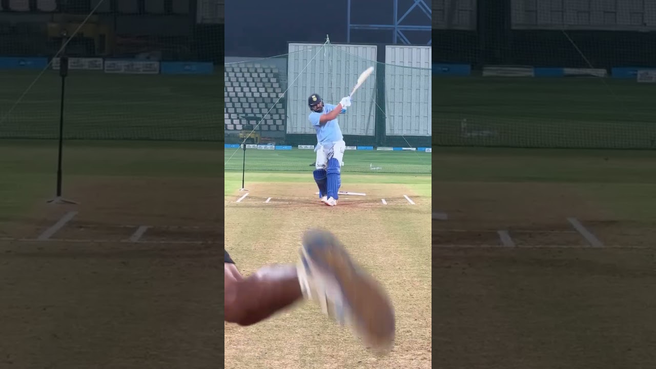Rohit Sharma's Intense Net Practice 🔥 | Watch the Hitman Prepare for Big Battles
