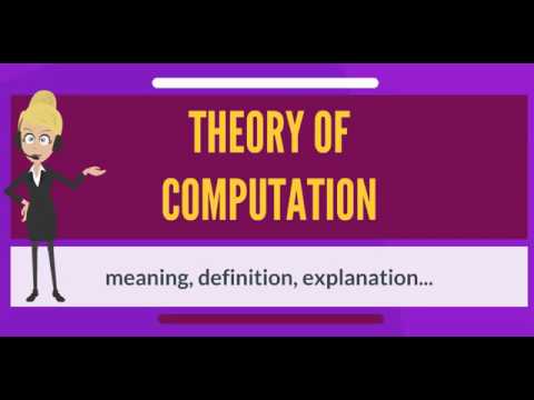 What is THEORY OF COMPUTATION? What does THEORY OF COMPUTATION mean?