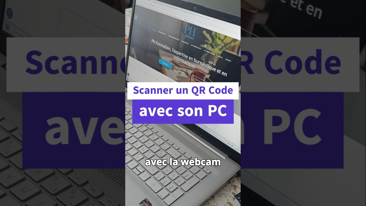 Scanner un QR Code avec son PC 🖥️🏆 #shorts #astuce #pc #ordinateur #qrcode #webcam #phformation
