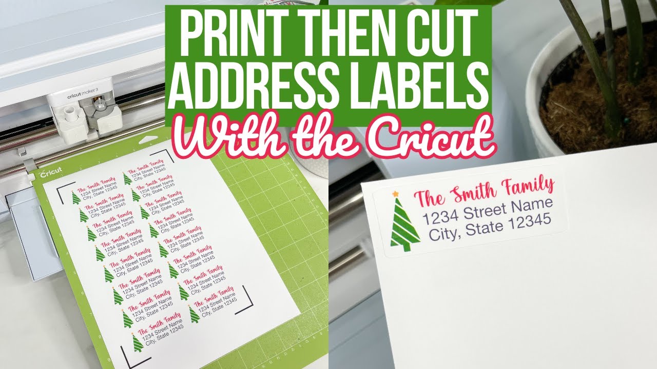 Print & Cut Address Labels with Cricut | Beginner Guide