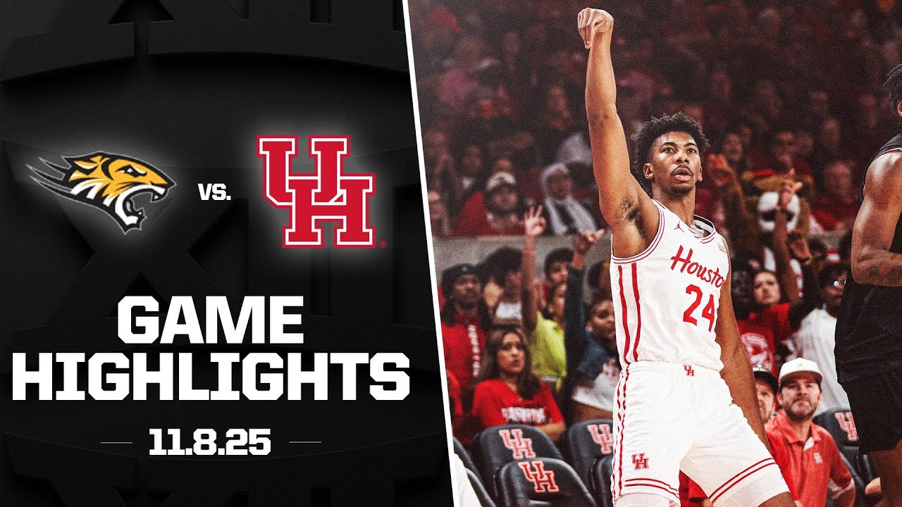 Towson vs. #2 Houston Highlights | 2025-26 Big 12 🏀
