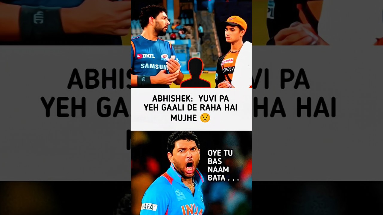 The Yuvraj Singh Effect: Ending Sledging with a Look🔥 Abhishek Sharma #shorts #trending #viral