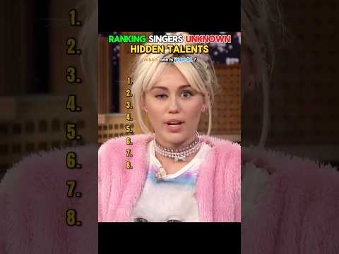 Singers with weird hidden Talents. #singer #7gallery9