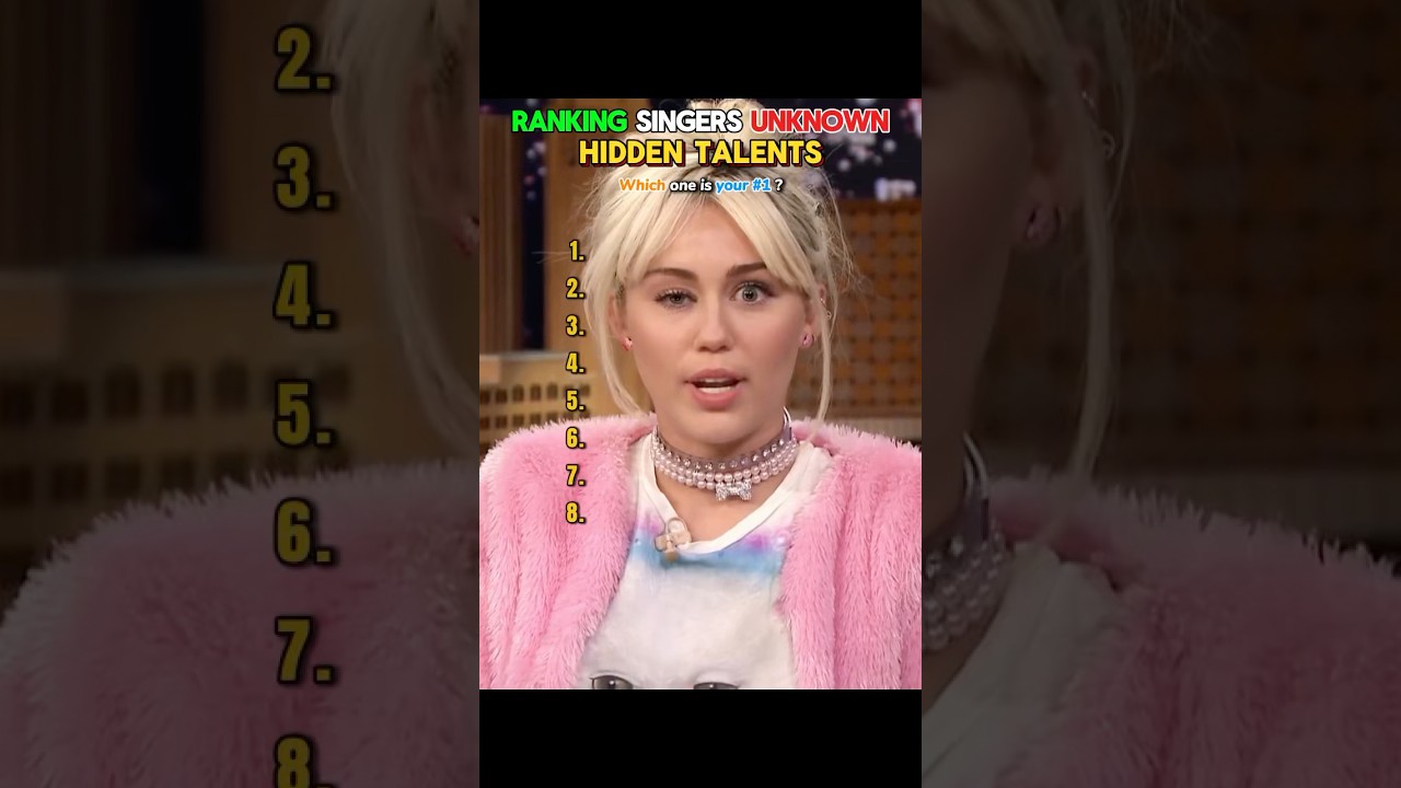 Singers with Unique Hidden Talents