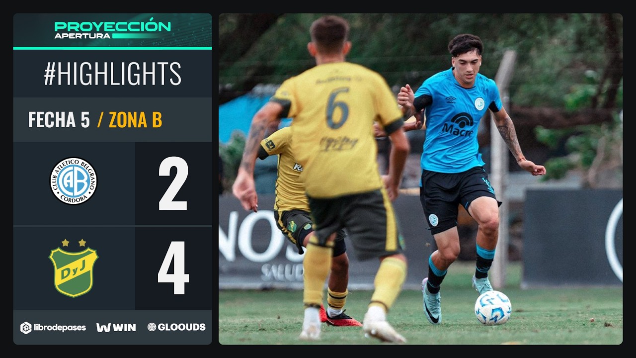 BELGRANO 2 - 4 DEFENSA Y JUSTICIA I Resumen del partido I #TorneoProyección Apertura 2026