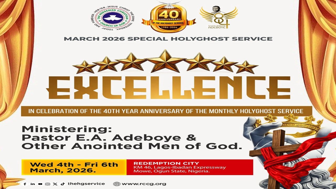 RCCG March 2026 Holy Ghost Service - Day 2 ✨